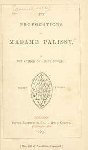 Tapa de The provocations of Madame Palisay