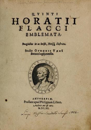 Tapa de Quinti Horatii Flacci emblemata