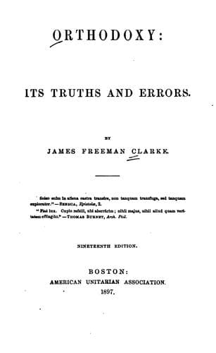 Tapa de Orthodoxy: Its Truths and Errors