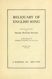 Tapa de Reliquary of English song