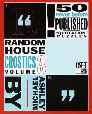 Tapa de Random House Crostics, Volume 3 (Other)