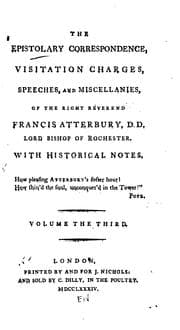Tapa de The Epistolary Correspondence, Visitation Charges, Speeches, and Miscellanies, of the Right ..