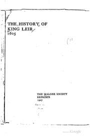 Tapa de The History of King Leir: 1605