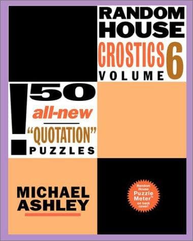 Tapa de Random House Crostics, Volume 6 (Other)