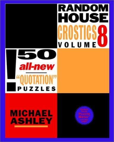 Tapa de Random House Crostics, Volume 8 (Other)