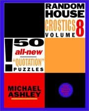 Tapa de Random House Crostics, Volume 8 (Other)