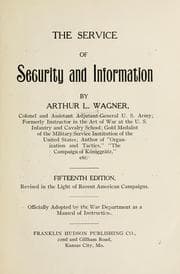Tapa de The service of security and information