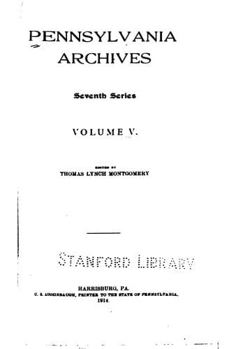Tapa de Pennsylvania Archives ...