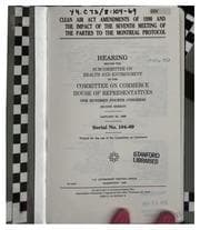 Tapa de Clean Air Act Amendments of 1990 and the Impact of the Seventh Meeting of ...