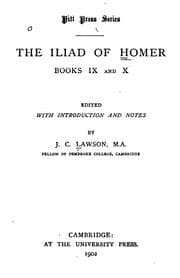 Tapa de The Iliad of Homer, books IX and X;