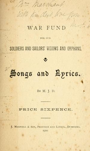 Tapa de Songs and lyrics