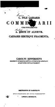 Tapa de C. Ivlii Caesaris Commentarii: cvm svpplementis A. Hirtii et aliorvm