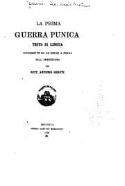 Tapa de La prima guerra punica