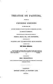 Tapa de A treatise on painting, with notes by signor Tambroni, tr. by mrs. Merrifield