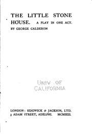 Tapa de The Little Stone House: A Play in One Act