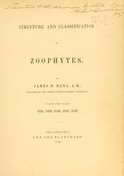 Tapa de Structure and classification of zoophytes