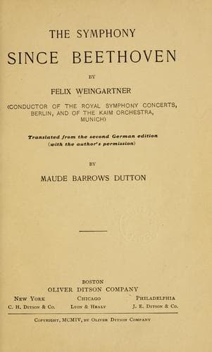 Tapa de The symphony since Beethoven
