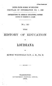 Tapa de Contributions to American Educational History