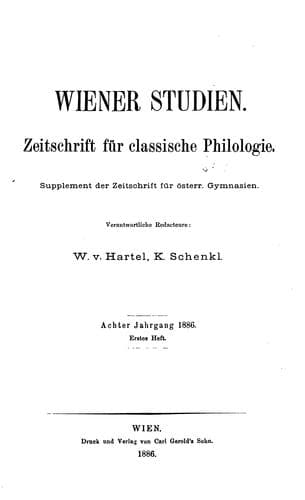 Tapa de Wiener Studien