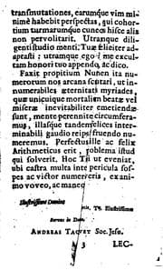 Tapa de Arithmeticæ theoria et praxis