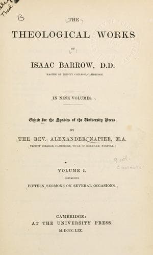 Tapa de Theological works