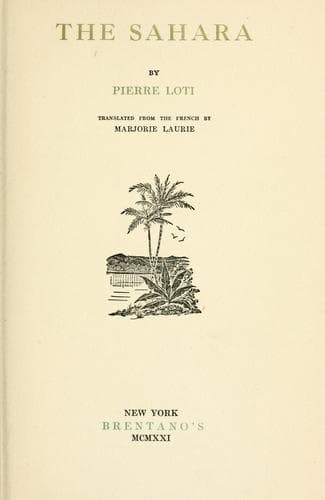 Tapa de The Sahara