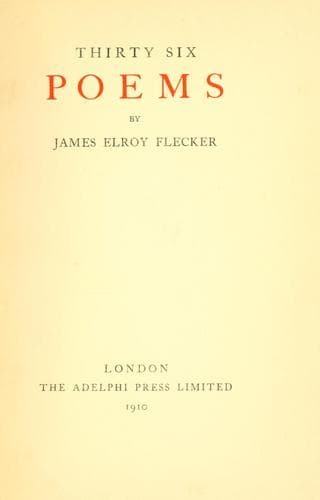 Tapa de Thirty six poems