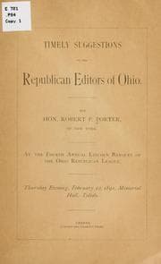 Tapa de Timely suggestions to the Republican editors of Ohio
