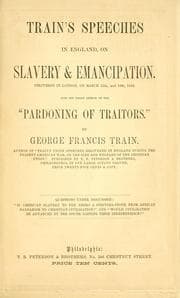 Tapa de Train's speeches in England, on slavery and emancipation