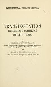 Tapa de Transportation, interstate commerce, foreign trade