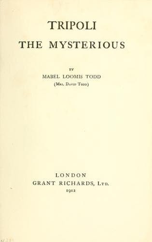 Tapa de Tripoli the mysterious