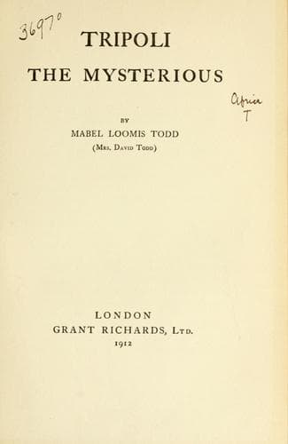 Tapa de Tripoli the mysterious