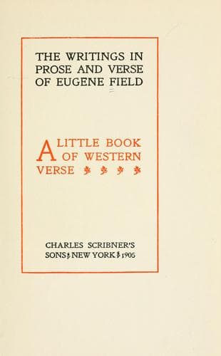 Tapa de Writings in prose and verse