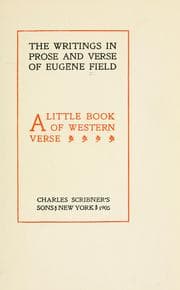Tapa de Writings in prose and verse