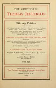 Tapa de The writings of Thomas Jefferson