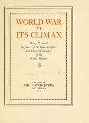 Tapa de World war at its climax