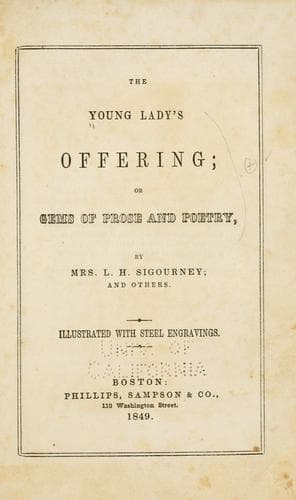 Tapa de The young lady's offering