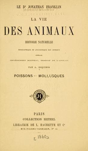 Tapa de La vie des animaux