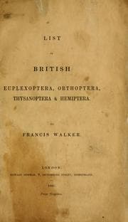 Tapa de Catalogues of British hemiptera, 1860-1890