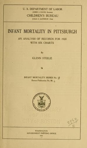 Tapa de Infant mortality in Pittsburgh