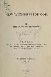 Tapa de New witnesses for God