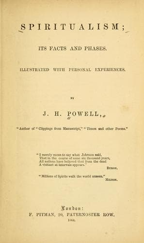 Tapa de Spiritualism