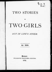 Tapa de Two stories of two girls out in life's storm
