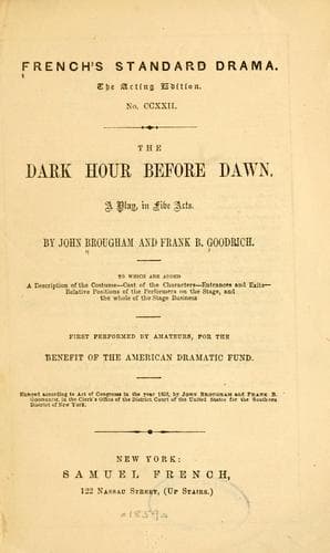 Tapa de The dark hour before dawn