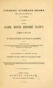 Tapa de The dark hour before dawn