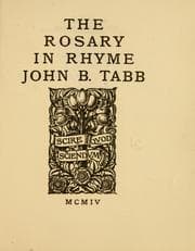 Tapa de The rosary in rhyme