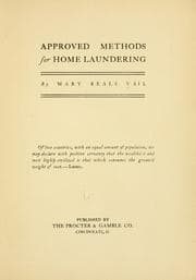 Tapa de Approved methods for home laundering