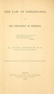Tapa de The law of inheritance