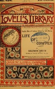 Tapa de Life of Cowper