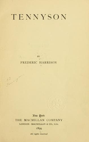Tapa de Tennyson